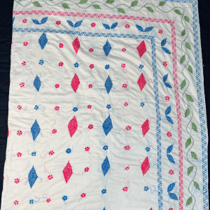 SKU_AKK-52 | Luxury Cotton Nokshi Kantha Bedspread