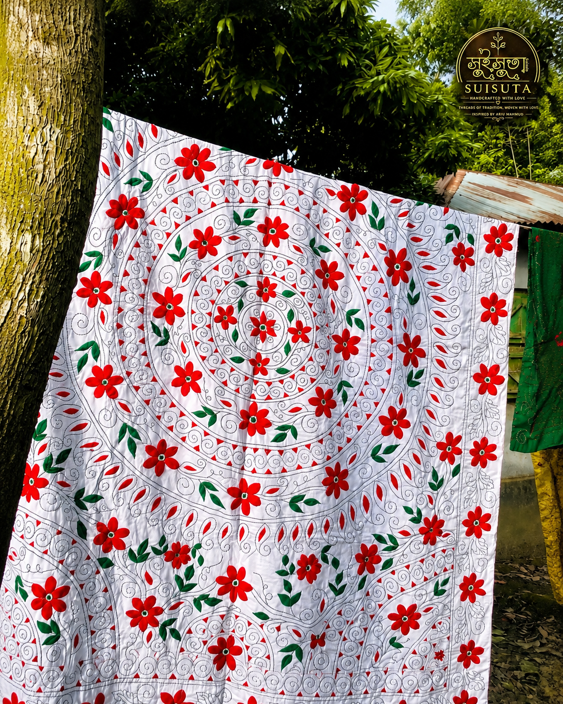 Suisuta Handmade | ২০১৮ King Size Fast Model Nakshi Kantha - Image 6