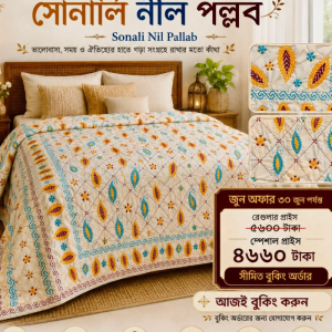 Sonali Nil Pallab — Premium Handmade Nakshi Kantha