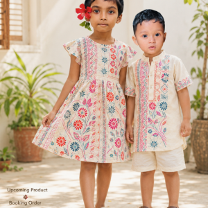 Premium Baby & Kids Outfit – স্বাস্থ্যকর কটন কাপড়ে হস্তশিল্প ডিজাইন