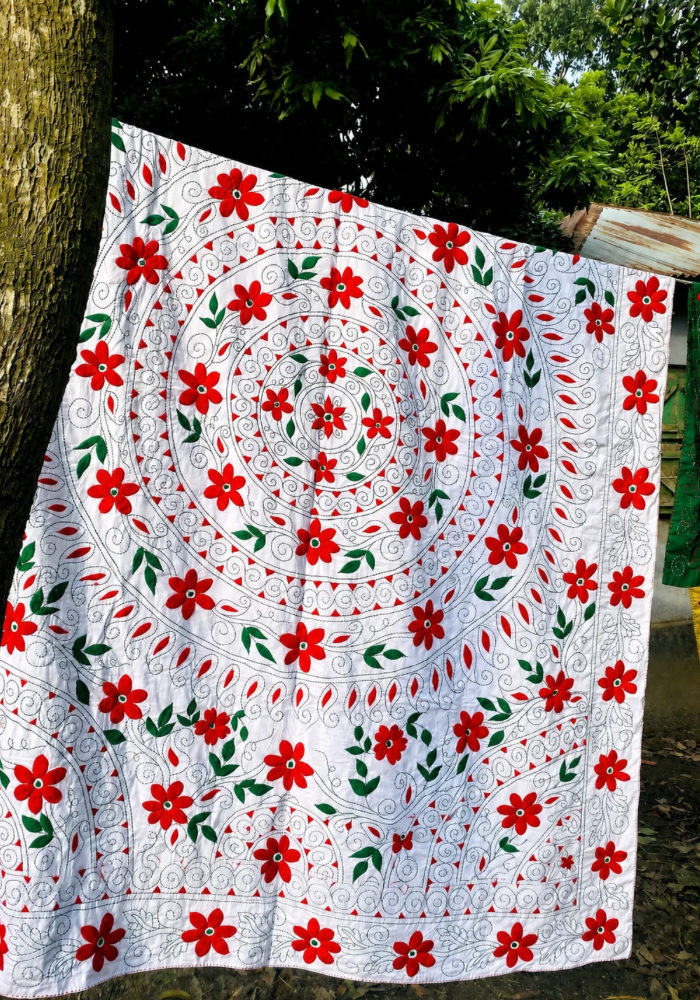 Suisuta Handmade | ২০১৮ King Size Fast Model Nakshi Kantha - Image 11