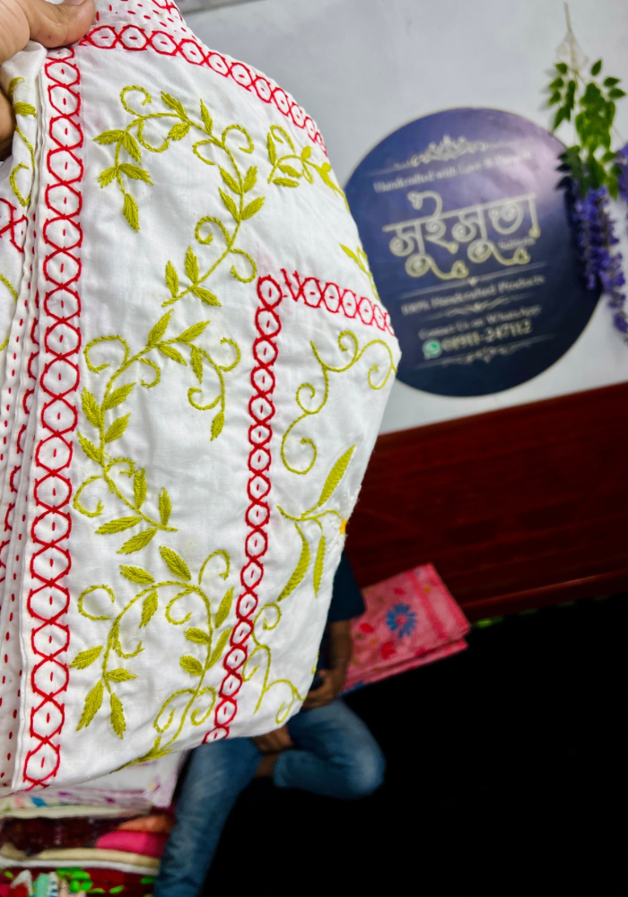 Suisuta Handmade Baby Nakshi Kantha | 32×40 Inch Soft Cotton Baby Kantha - Image 2