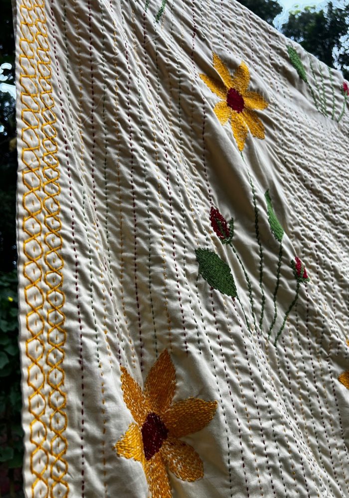 Suisuta Handmade R1-009 | Premium Floral Nakshi Kantha – Booking Offer - Image 9