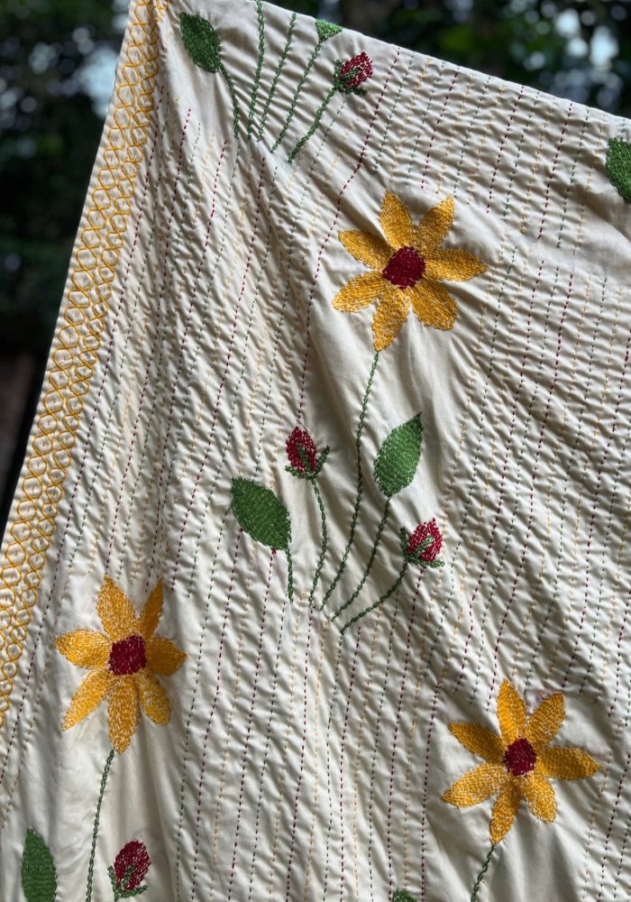 Suisuta Handmade R1-009 | Premium Floral Nakshi Kantha – Booking Offer - Image 8