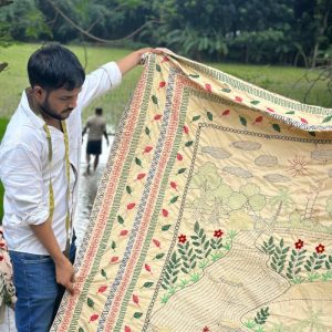 Suisuta Handmade | Premium Village Landscape Nakshi Kantha | Handmade in Bangladesh