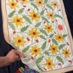Suisuta Handmade Floral Baby Nakshi Kantha | ফুলের বেবি নকশী কাঁথা – SBPK 1-097