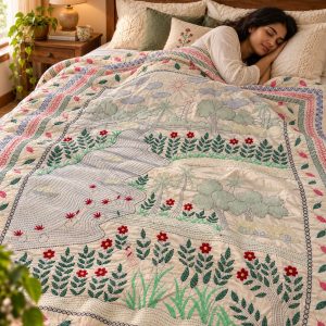 Suisuta Handmade Nakshi Kantha | Only 1 Piece Ready Stock | King Size Handmade Kantha Bangladesh
